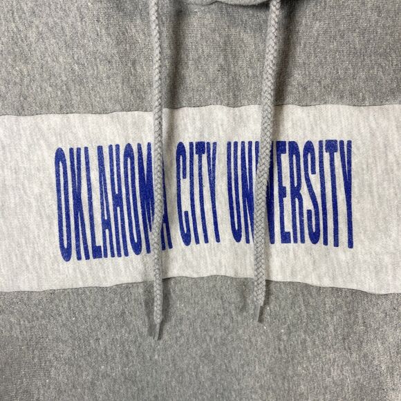 Champion Reverse Weave Oklahoma City University Crop Top Hoodie Womens Sz M - Picture 3 of 6